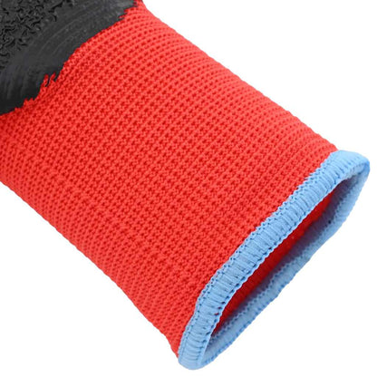 Guanti da Lavoro 12 pcs Rosso e Nero 9 / l | homemem39