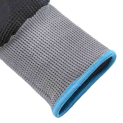 Guanti da Lavoro 12 pcs Grigio e Nero 9 / l Poliestere | homemem39