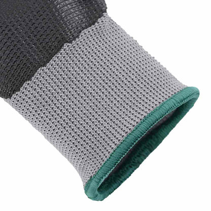 Guanti da Lavoro 24 pcs Grigio e Nero 11 / XXL Poliestere | homemem39