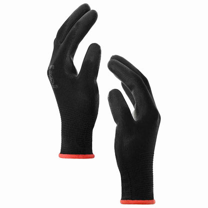 Guanti da Lavoro 12 pcs Nero 7 / S Poliestere | homemem39
