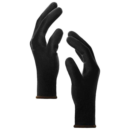 Guanti da Lavoro 12 pcs Nero 8 / m Poliestere | homemem39