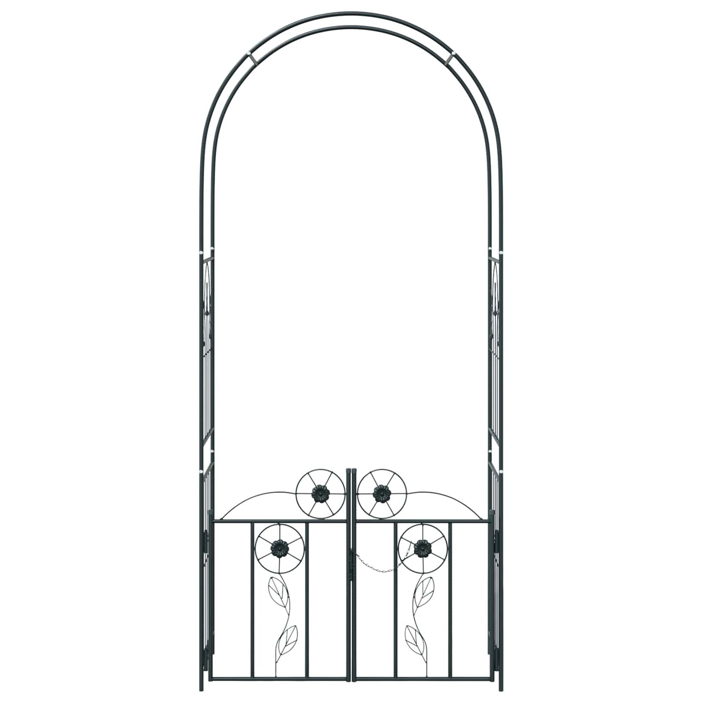 Arco da Giardino con blocco Nero 102 x 50 x 218 cm