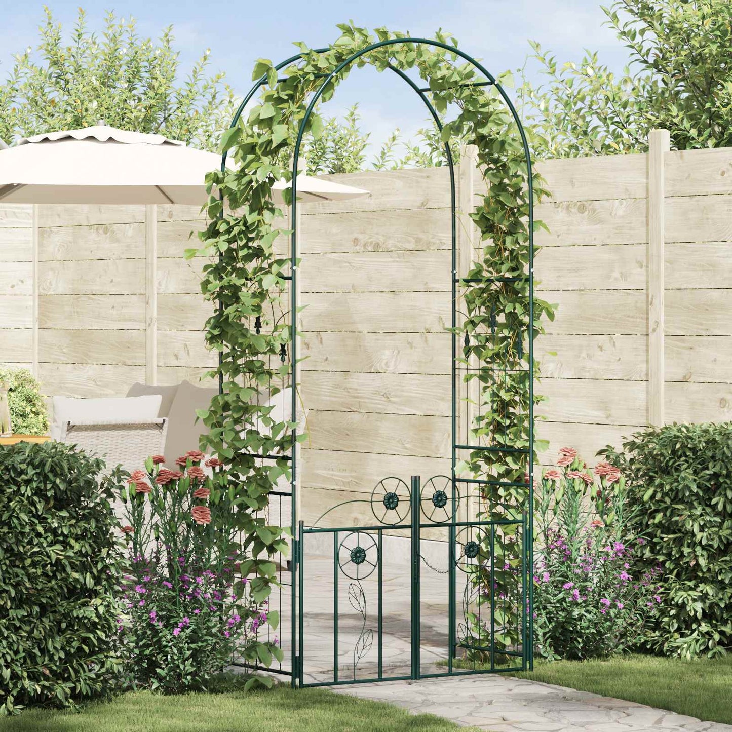 Arco da Giardino con blocco Verde 102 x 50 x 218 cm