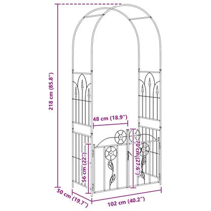 Arco da Giardino con blocco Verde 102 x 50 x 218 cm | homemem39