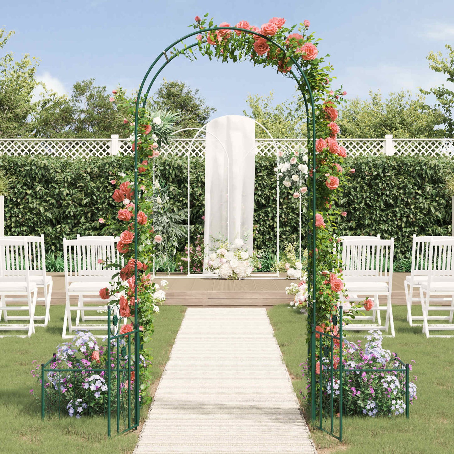 Arco da Giardino con blocco Verde 203 x 50 x 218 cm