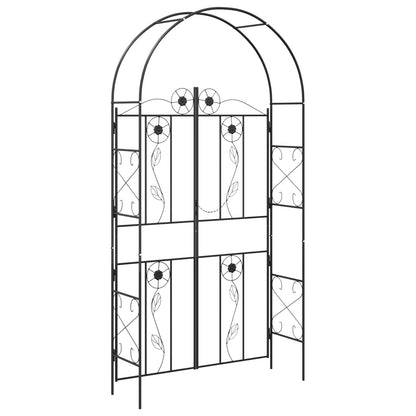 Arco da Giardino Tinta unita Nero 115 x 37 x 226 cm