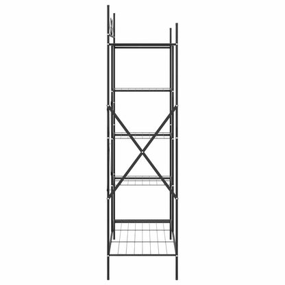 Armadio Aperto con lo scaffale Nero 104,5 x 45 x 172 cm Acciaio | homemem39