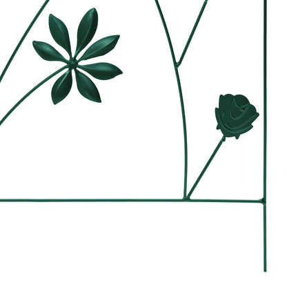 Recinzione per Giardino 3 pcs Verde 112 x 40 cm Acciaio