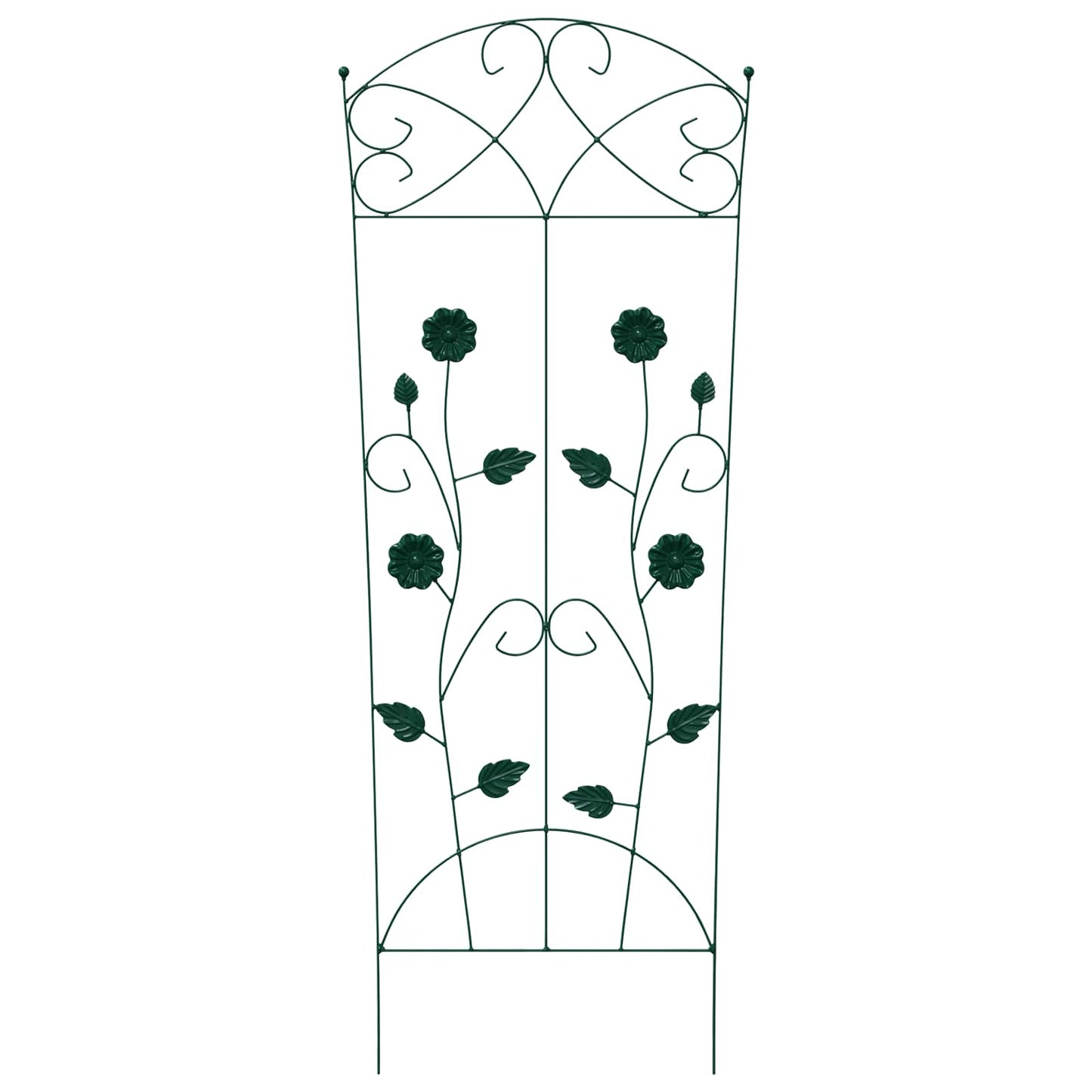 Recinzione per Giardino 3 pcs Verde 112 x 40 cm Acciaio