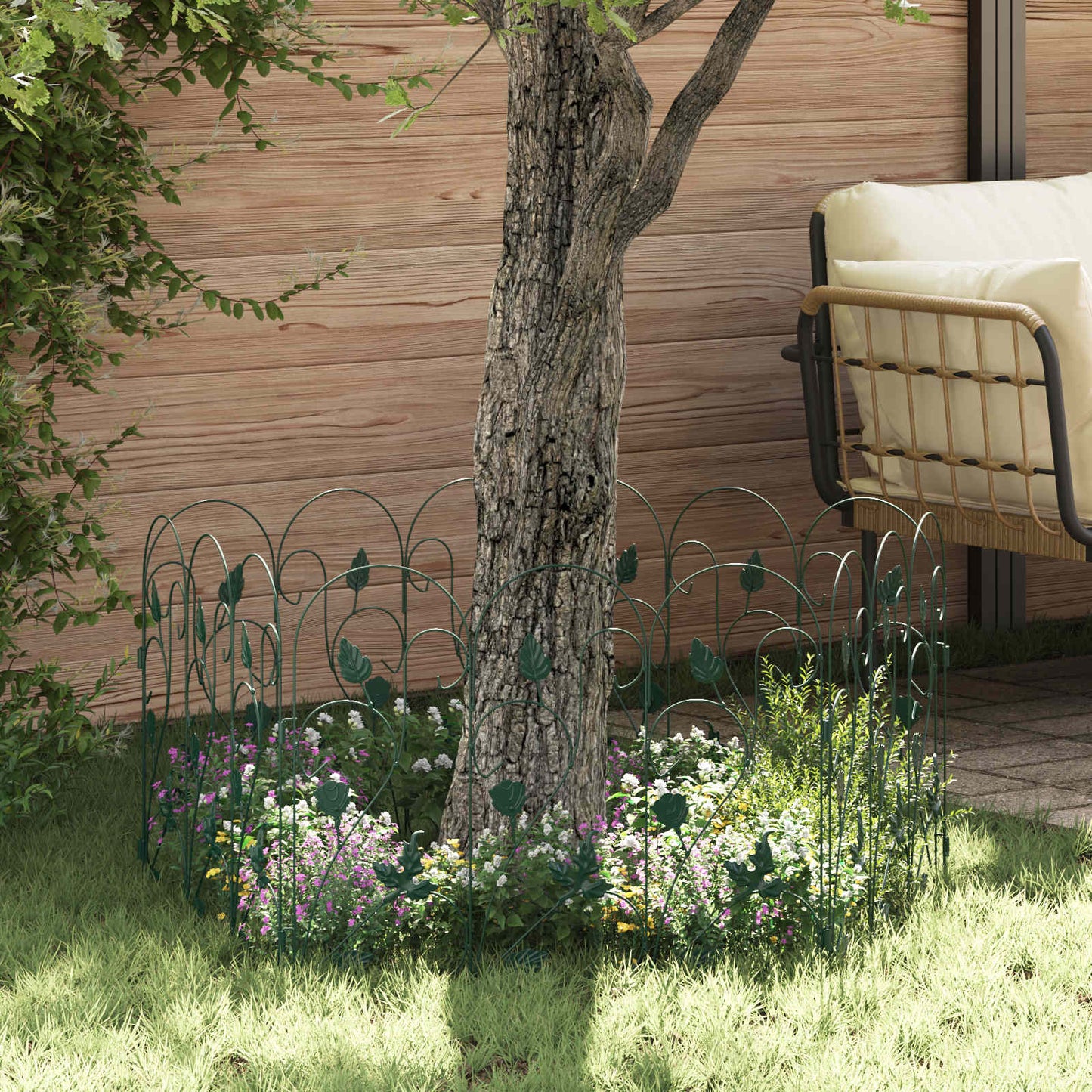 Recinzione per Giardino Traliccio Verde 307 x 54,5 x 0,3 cm