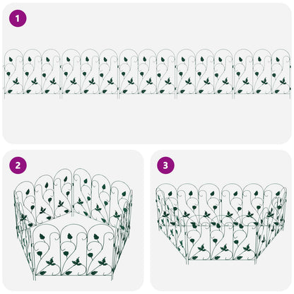 Recinzione per Giardino Traliccio Verde 307 x 54,5 x 0,3 cm