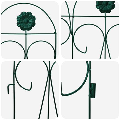 Recinzione per Giardino Traliccio Verde 305,5 x 55,5 x 0,3 cm