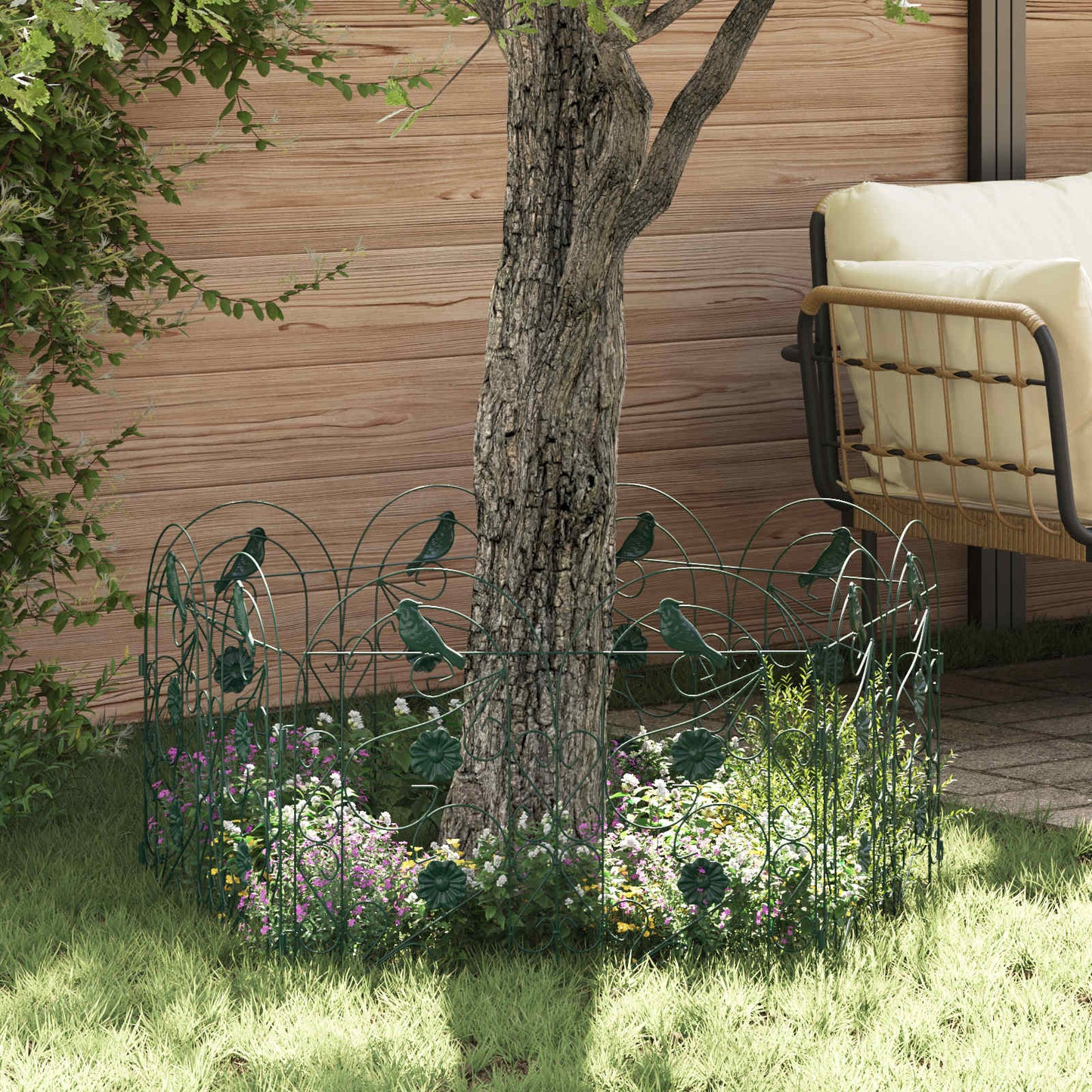 Recinzione per Giardino Traliccio Verde 308,5 x 54,5 x 0,3 cm