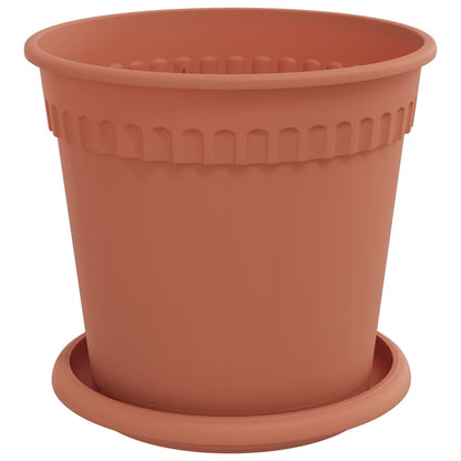 Vasi per Piante 6 pcs Rosso Mattone Ø 17 x 14 cm Plastica | homemem39