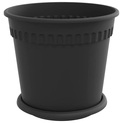 Vasi per Piante 6 pcs Nero Ø 19 x 16 cm Plastica | homemem39