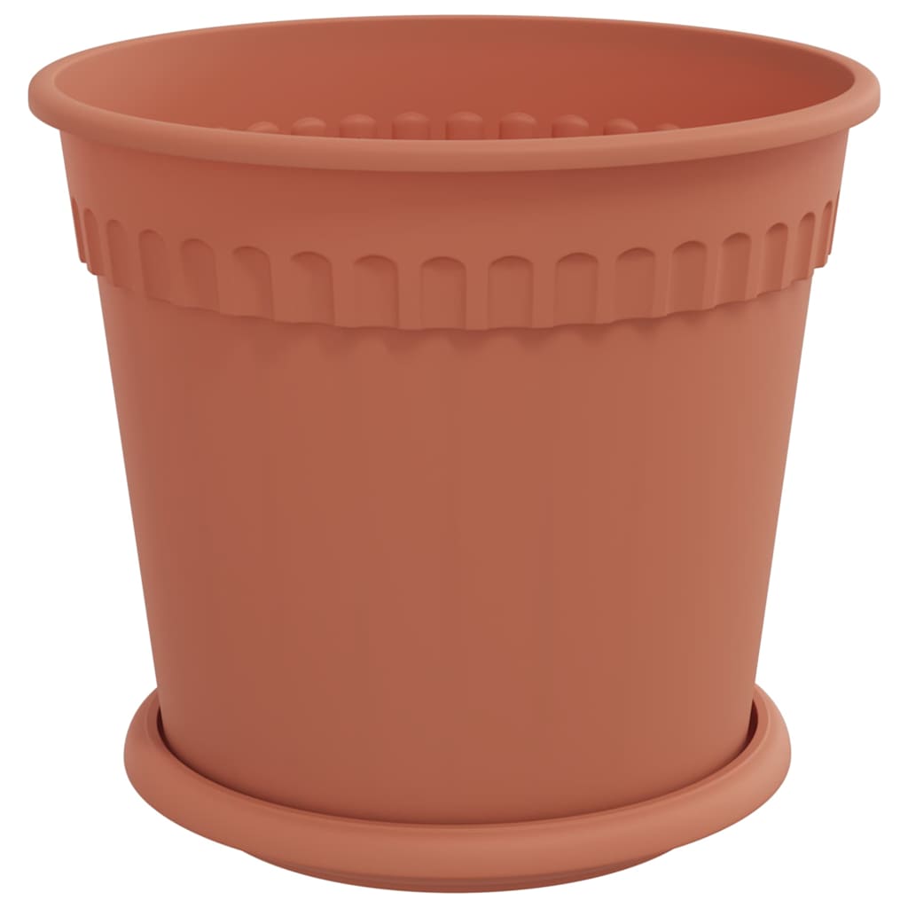 Vasi per Piante 24 pcs Rosso Mattone Ø 19 x 16 cm Plastica | homemem39