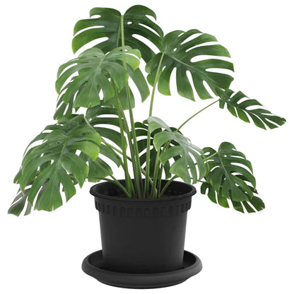 Vasi per Piante 24 pcs Nero Ø 12,5 x 10 cm Plastica | homemem39