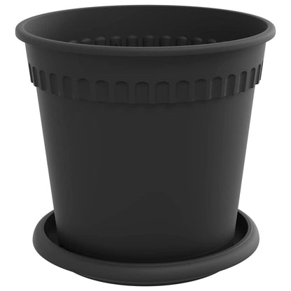 Vasi per Piante 24 pcs Nero Ø 17 x 14 cm Plastica | homemem39