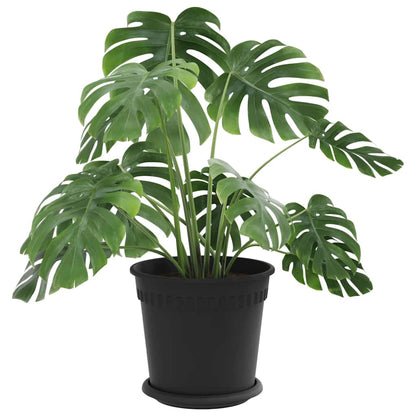 Vasi per Piante 24 pcs Nero Ø 19 x 16 cm Plastica