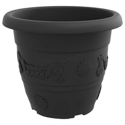 Vasi per Piante 6 pcs Nero Ø 34 x 28 cm Plastica | homemem39