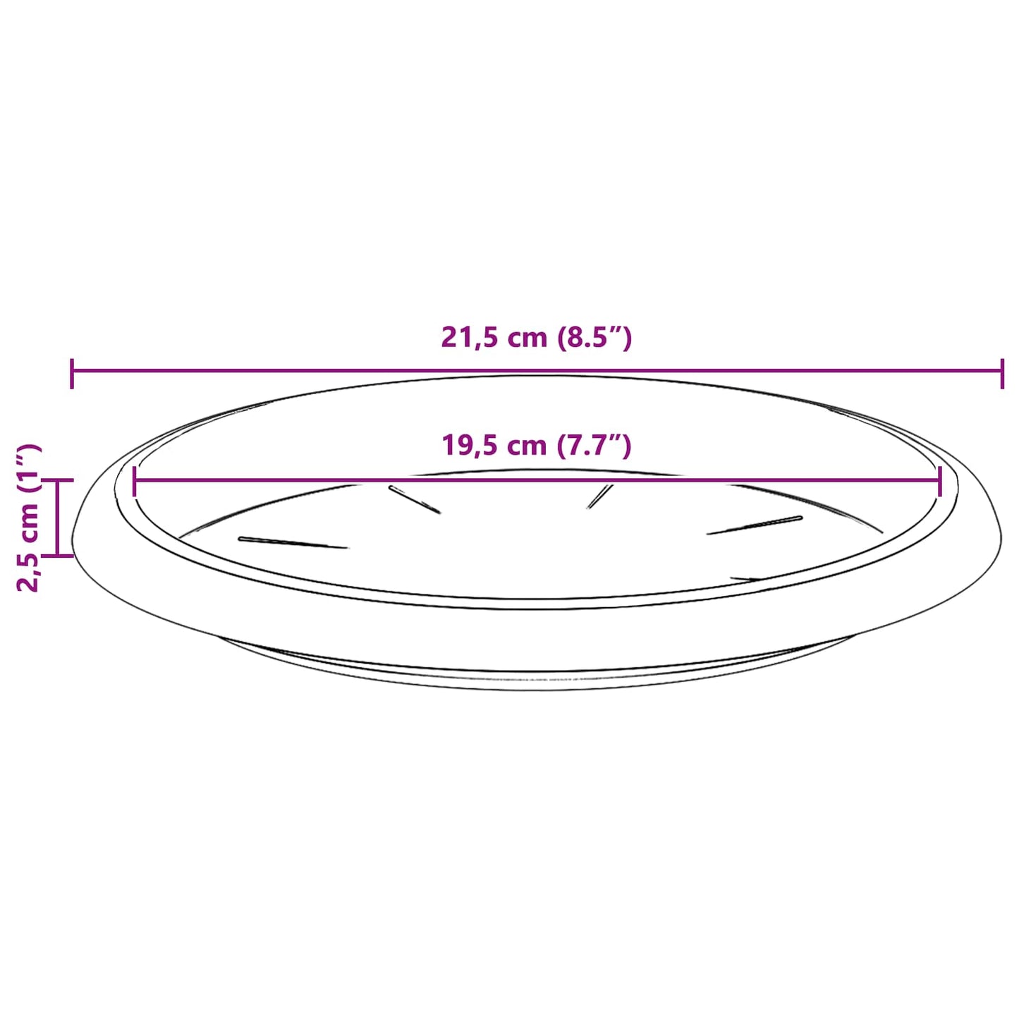 Vasi per Piante 24 pcs Nero Ø 30 x 25 cm Plastica