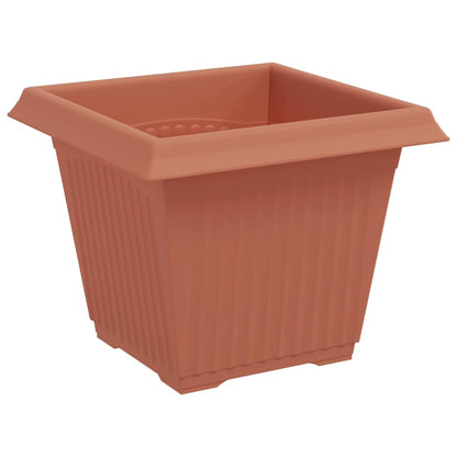 Vasi per Piante 6 pcs Rosso Mattone 20 x 20 x 16 cm Plastica