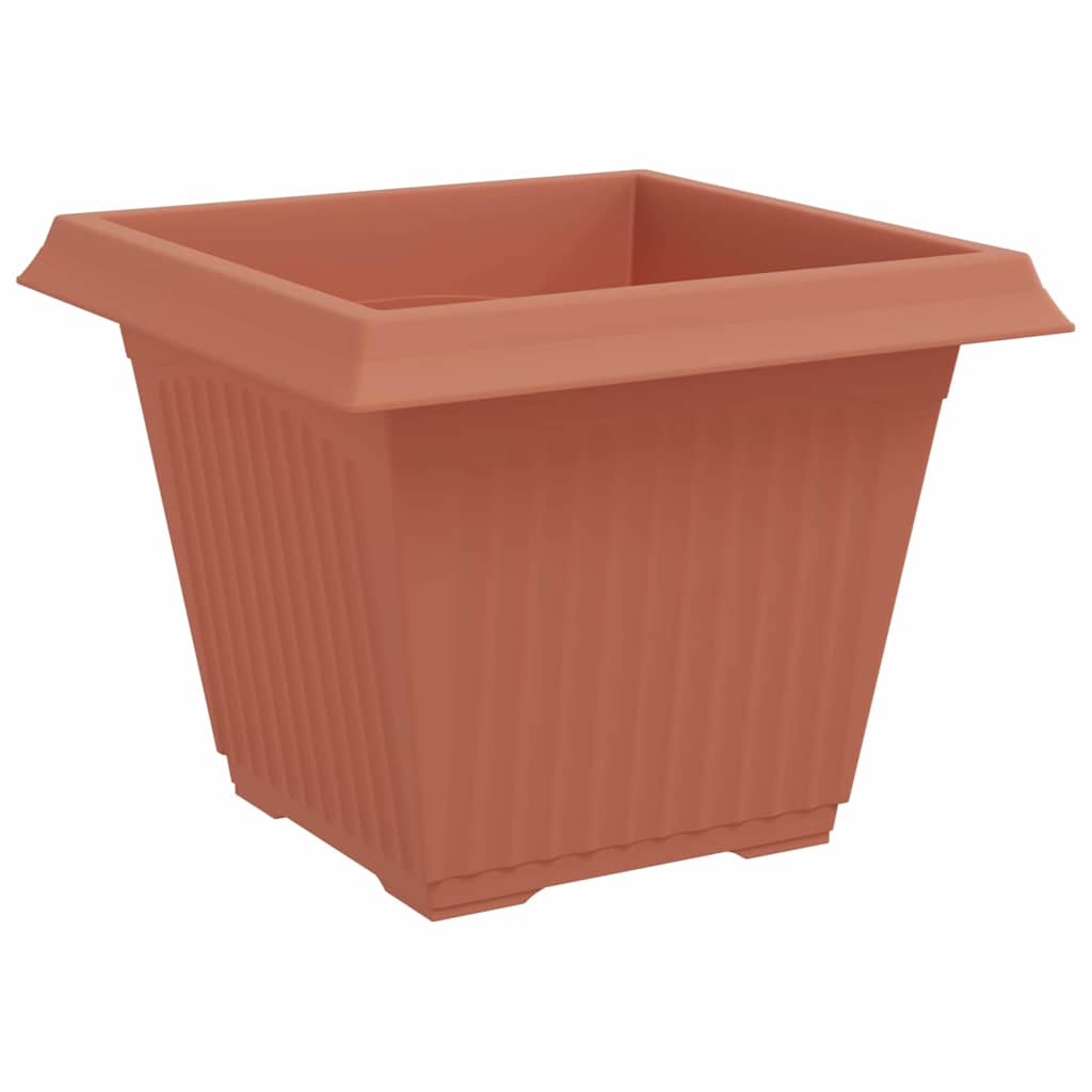 Vasi per Piante 6 pcs Rosso Mattone 43 x 43 x 33,5 cm Plastica | homemem39