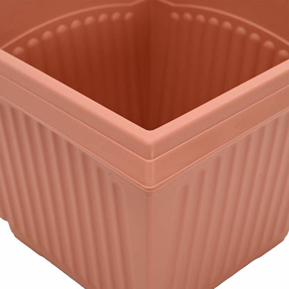 Vasi per Piante 24 pcs Rosso Mattone 16 x 16 x 14 cm Plastica | homemem39