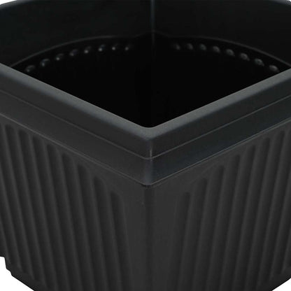 Vasi per Piante 24 pcs Nero 16 x 16 x 14 cm Plastica | homemem39