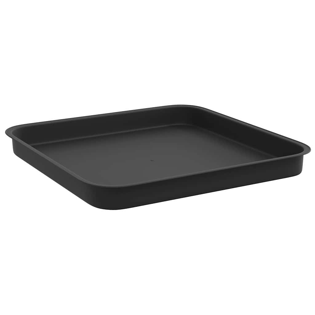 Vasi per Piante 24 pcs Nero 28,5 x 28,5 x 22 cm Plastica | homemem39