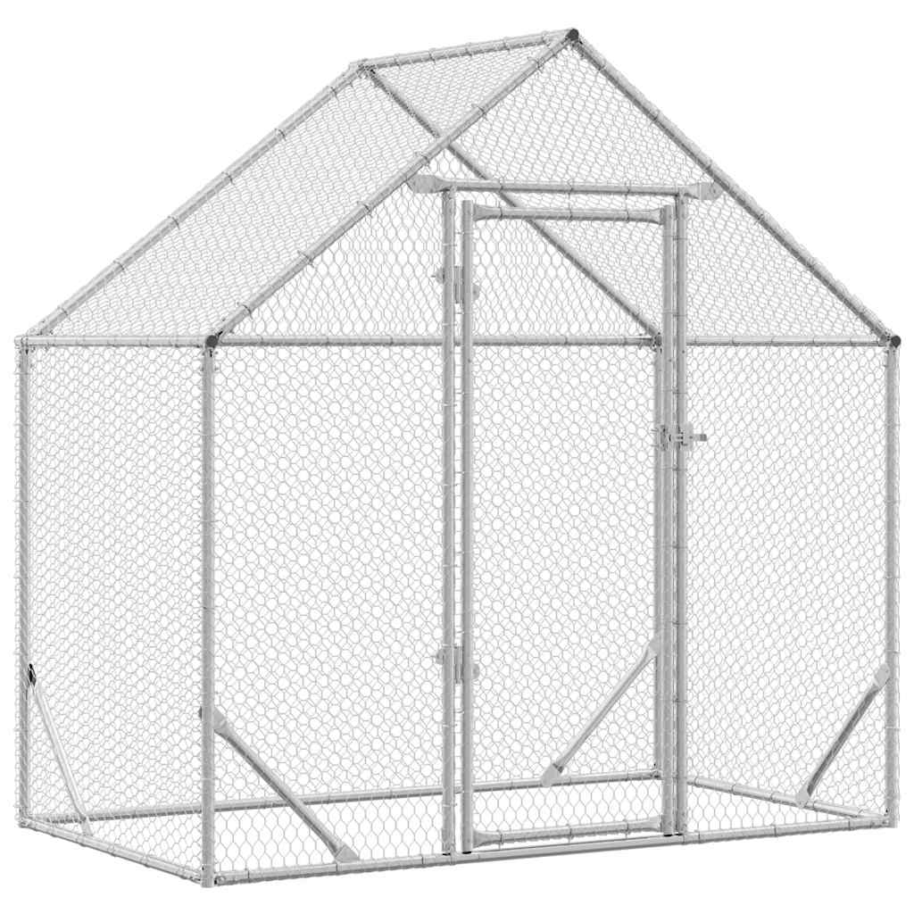 Gabbia per polli Argento 170 x 100 x 177 cm Acciaio zincato | homemem39