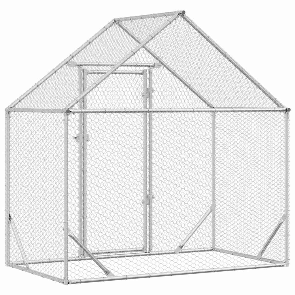 Gabbia per polli Argento 170 x 100 x 177 cm Acciaio zincato | homemem39