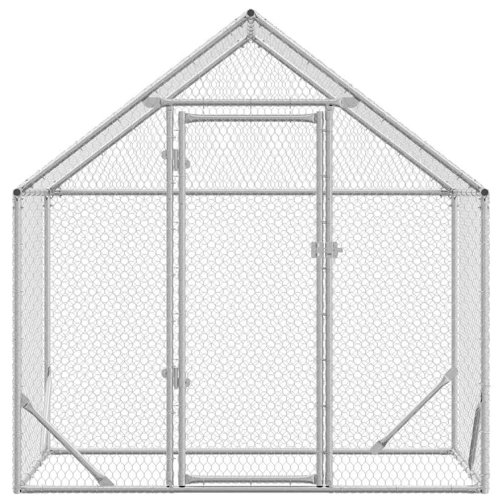 Gabbia per polli Argento 170 x 100 x 177 cm Acciaio zincato | homemem39