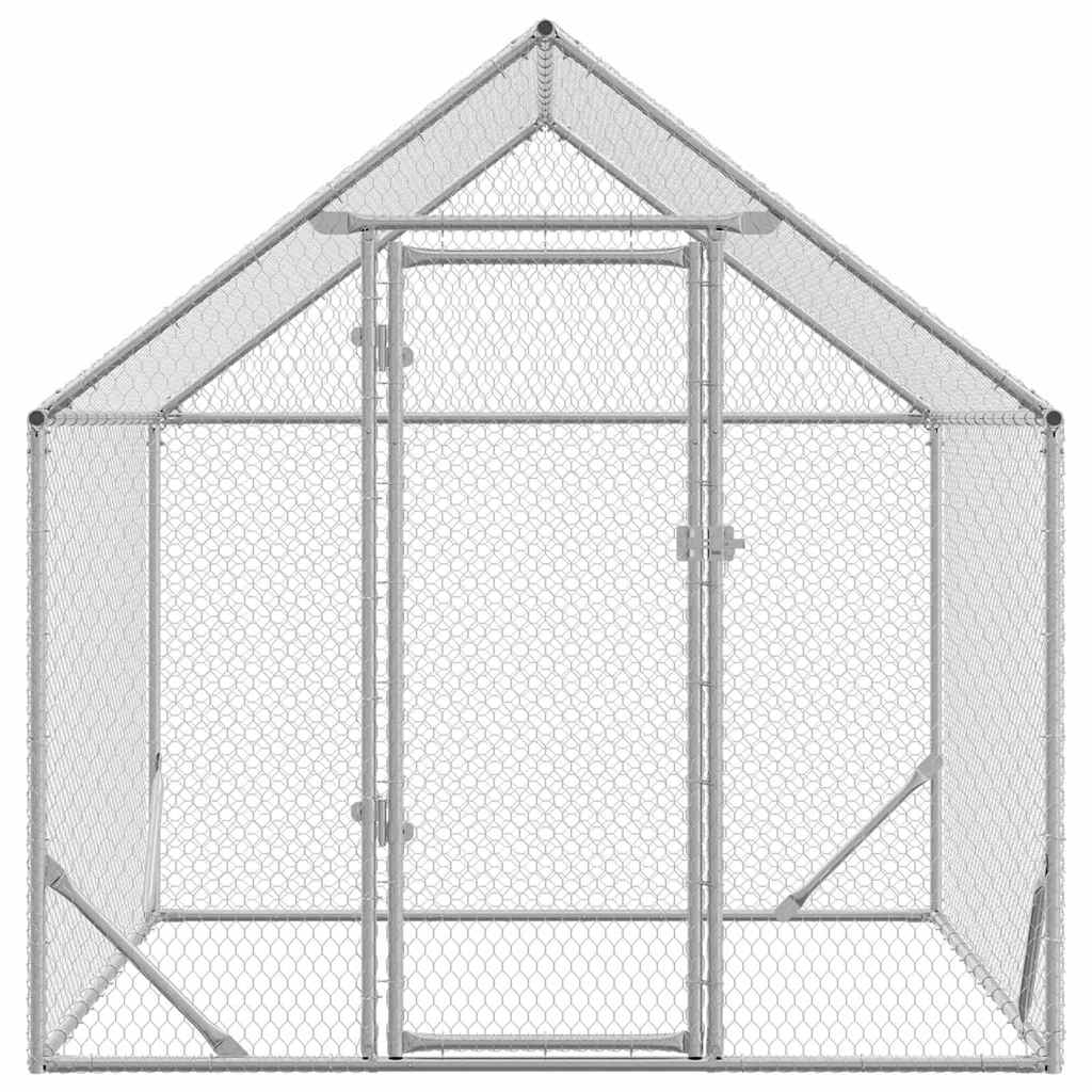 Gabbia per polli Argento 200 x 170 x 177 cm Acciaio zincato | homemem39