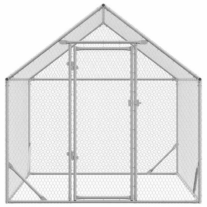Gabbia per polli Argento 200 x 170 x 177 cm Acciaio zincato | homemem39