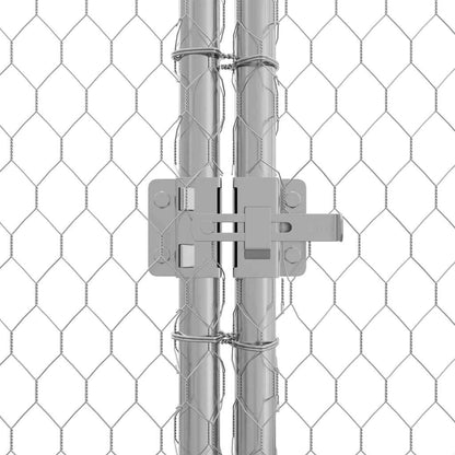 Gabbia per polli Argento 400 x 170 x 177 cm Acciaio zincato