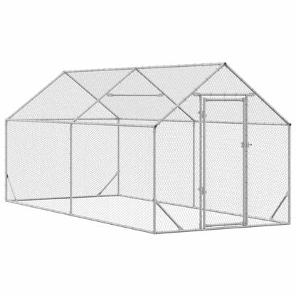 Gabbia per polli Argento 400 x 170 x 177 cm Acciaio zincato