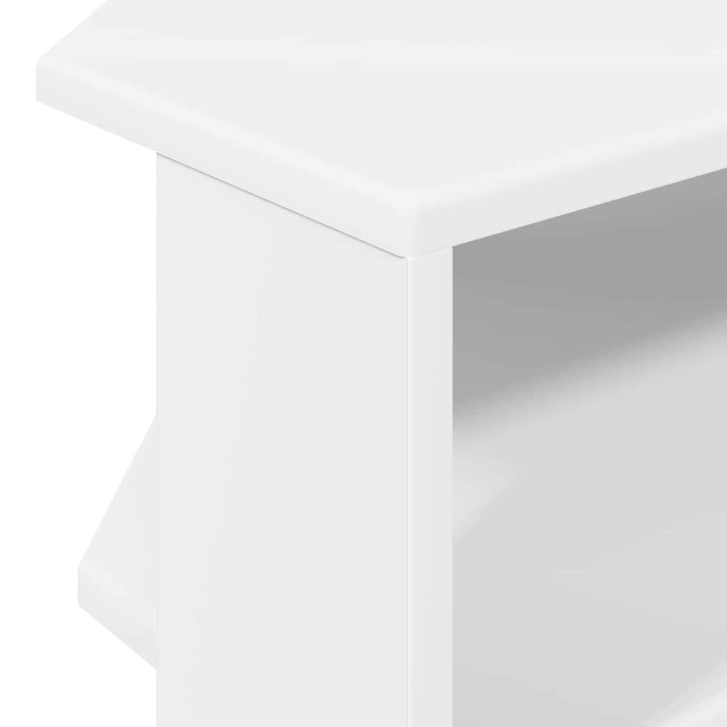 MobileTVAngolare Bianco 102x40,5x45cm Legno multistrato