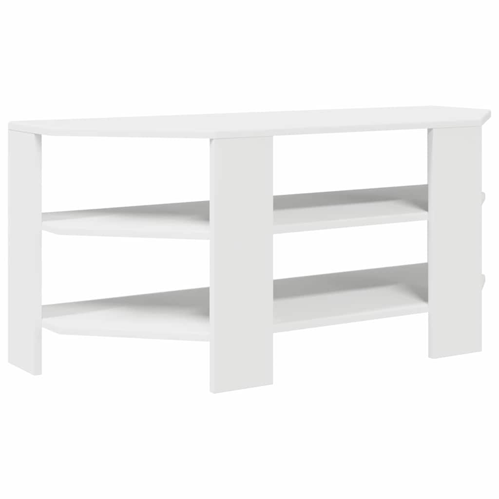 MobileTVAngolare Bianco 102x40,5x45cm Legno multistrato