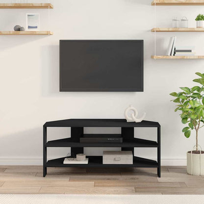 MobileTVAngolare Nero 102x40,5x45cm Legno multistrato | homemem39