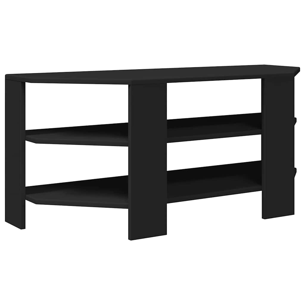 MobileTVAngolare Nero 102x40,5x45cm Legno multistrato | homemem39