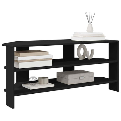 MobileTVAngolare Nero 102x40,5x45cm Legno multistrato | homemem39