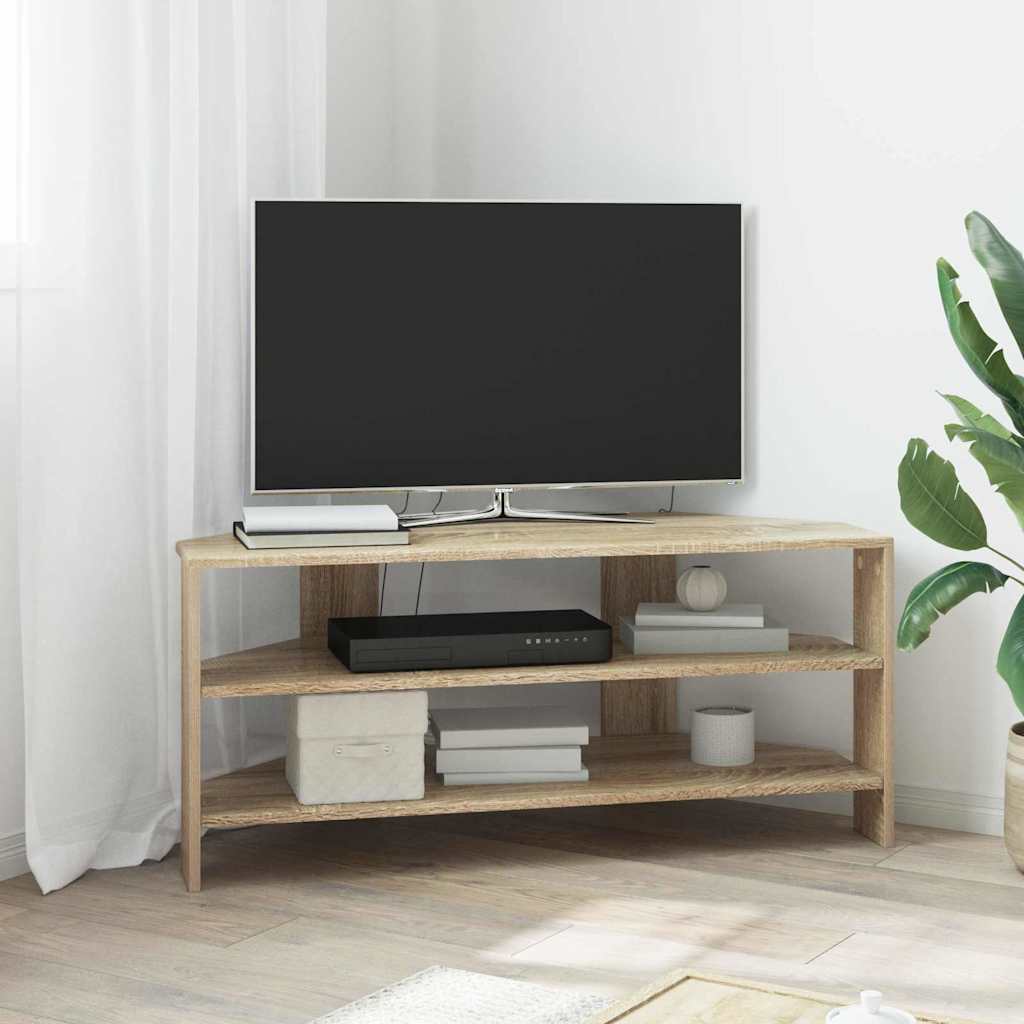 MobileTVAngolare Rovere Sonoma 102x40,5x45cm Legno multistrato
