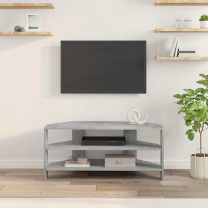 MobileTVAngolare Grigio cemento 102x40,5x45cm Legno multistrato | homemem39