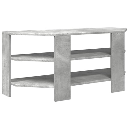 MobileTVAngolare Grigio cemento 102x40,5x45cm Legno multistrato