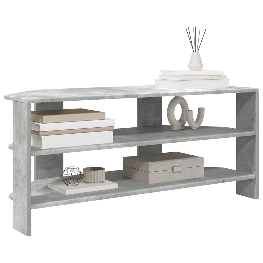 MobileTVAngolare Grigio cemento 102x40,5x45cm Legno multistrato | homemem39
