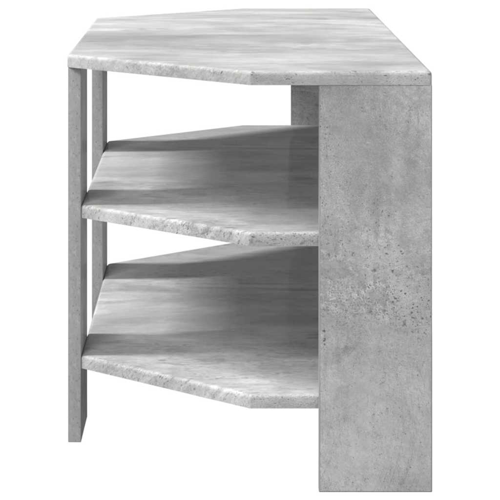 MobileTVAngolare Grigio cemento 102x40,5x45cm Legno multistrato | homemem39