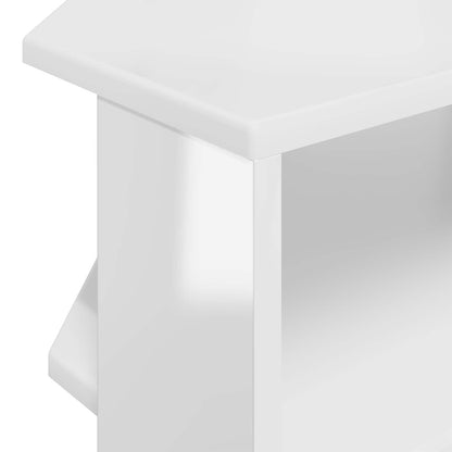 MobileTVAngolare Bianco ad Alto Lucido 102x40,5x45cm