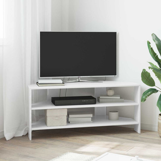 MobileTVAngolare Bianco ad Alto Lucido 102x40,5x45cm