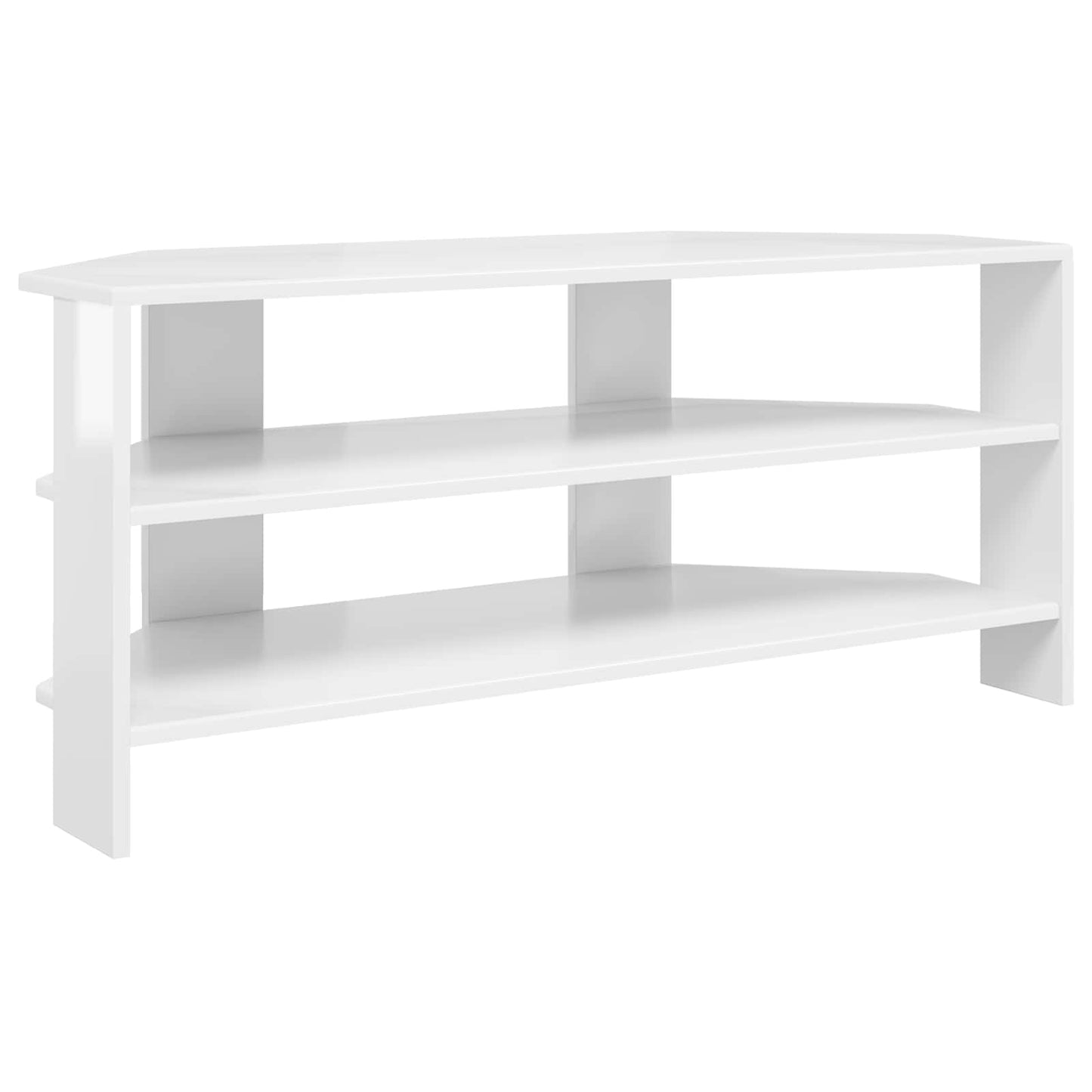 MobileTVAngolare Bianco ad Alto Lucido 102x40,5x45cm